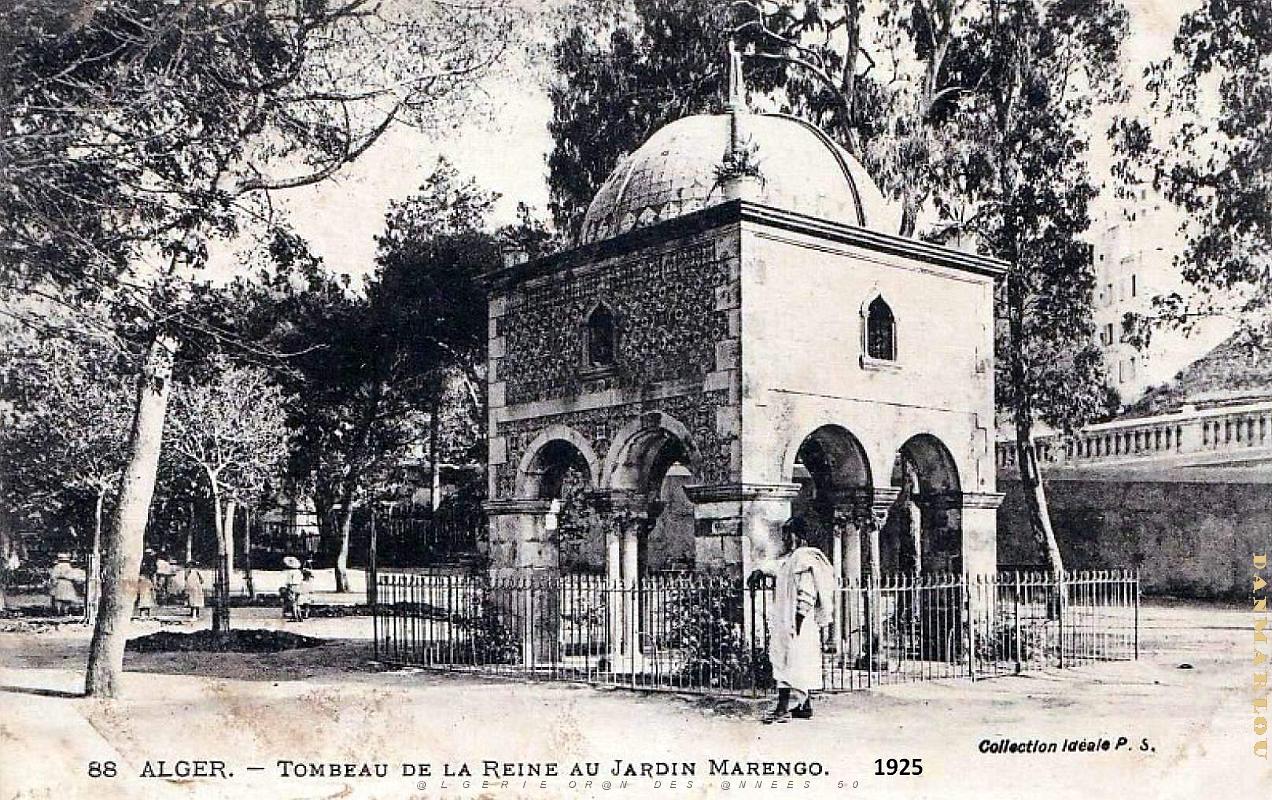 Alger - Jardin Marengo - Tombeau de la Reine - 1925.jpg